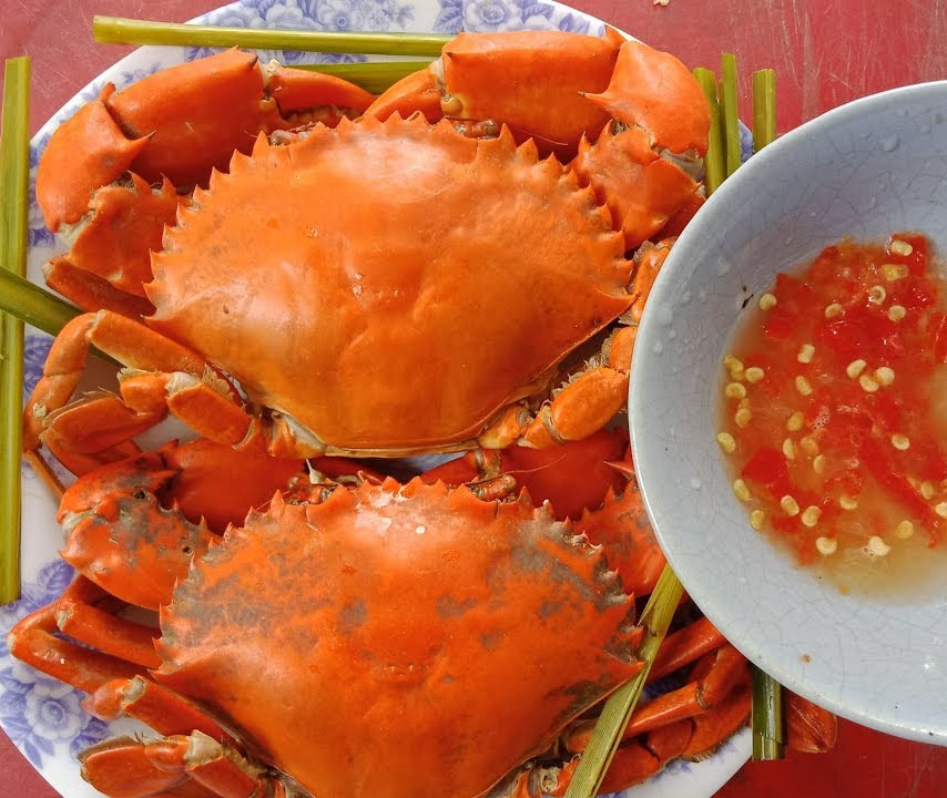Cua cà mau hấp sả