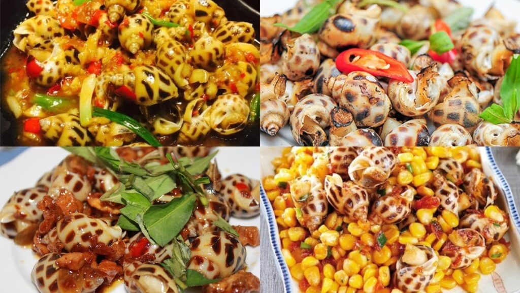 Các món ăn ngon khác từ ốc hương