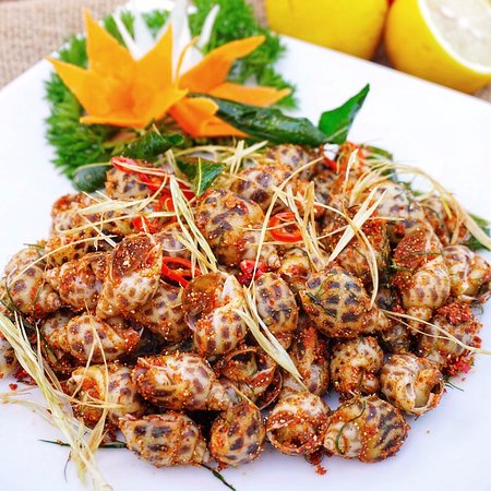 Cách làm ốc hương rang muối ớt