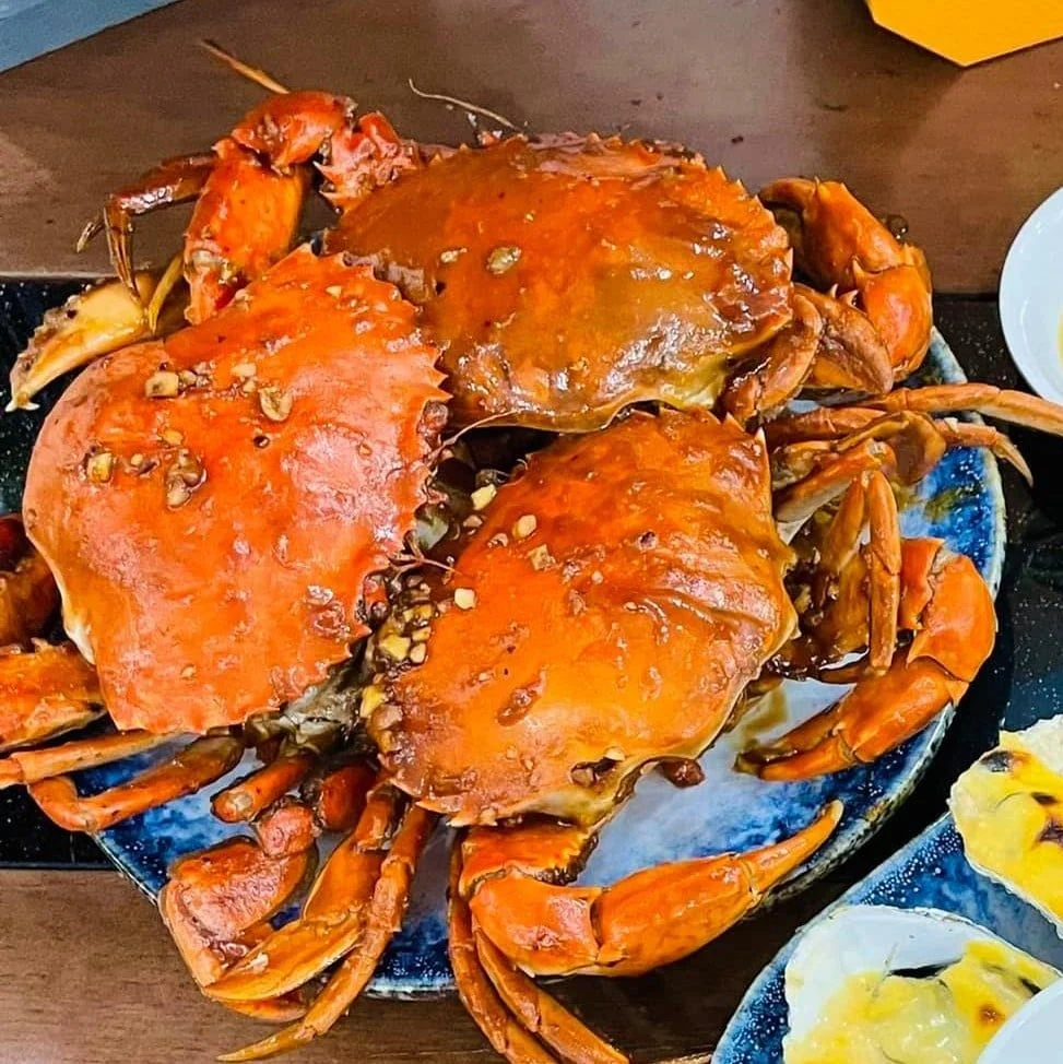 Cua gạch son cà mau rang me
