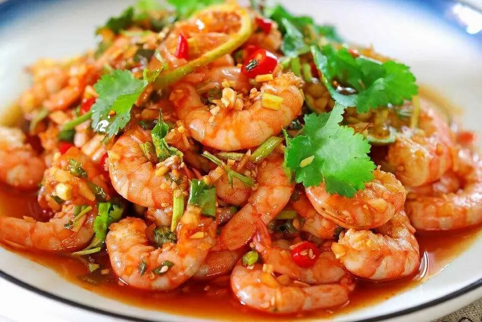 Gỏi tôm Thái Lan