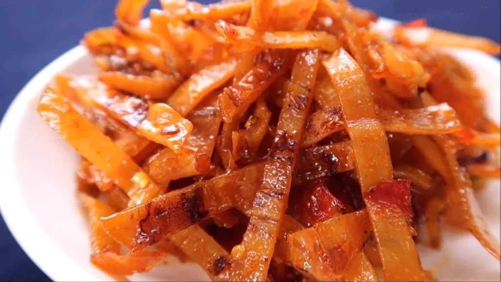 Mực khô rim sa tế 