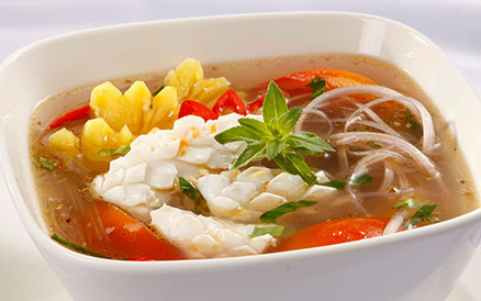 Mực lá nấu canh chua 