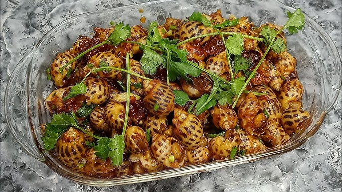 Ốc hương xào sả ớt ngon