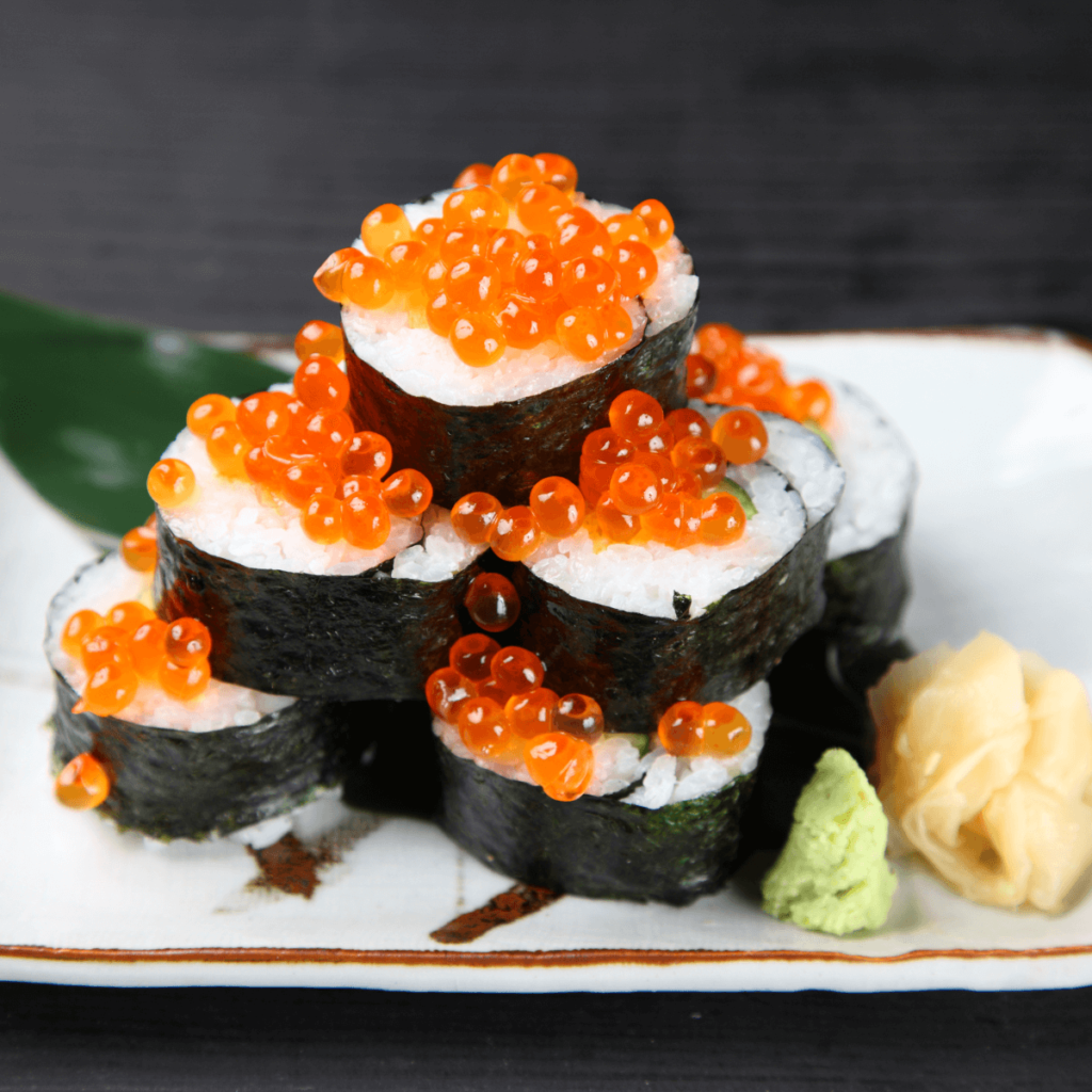 Cách làm Sushi Trứng Cá Hồi