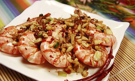 Tôm sú xào tỏi