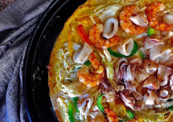 Bánh xèo hải sản kiểu Nhật