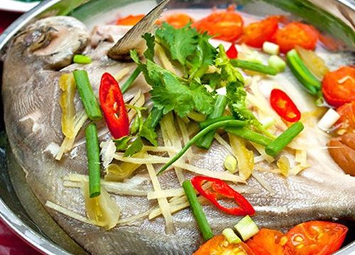 Cá chim biển hấp ngon