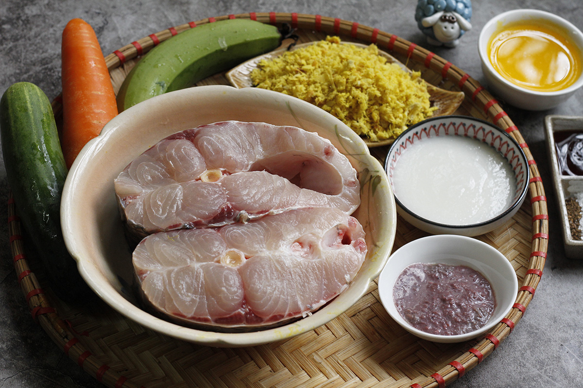 Cá trắm cỏ cắt khoanh