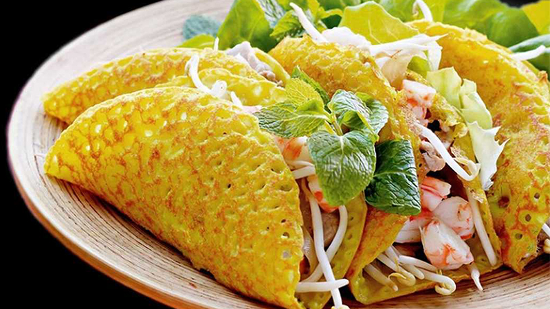 Công thức làm bánh xèo hải sản