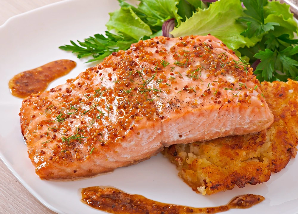 Cá hồi nướng bơ tỏi thơm ngon