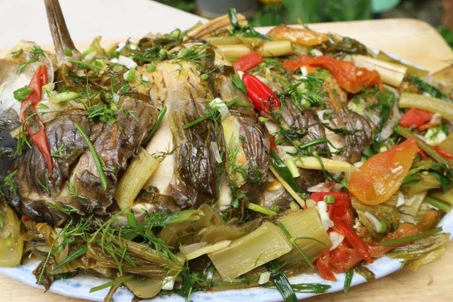 Cách làm cá chẽm om dưa